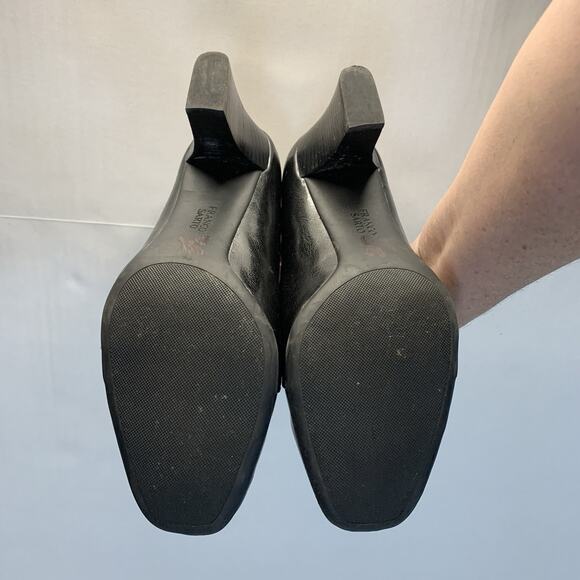 Franco Sarto Rosalie Womens Heels Sz 8 M Black Academia Witchy 3.25" Block Heel - Picture 9 of 16